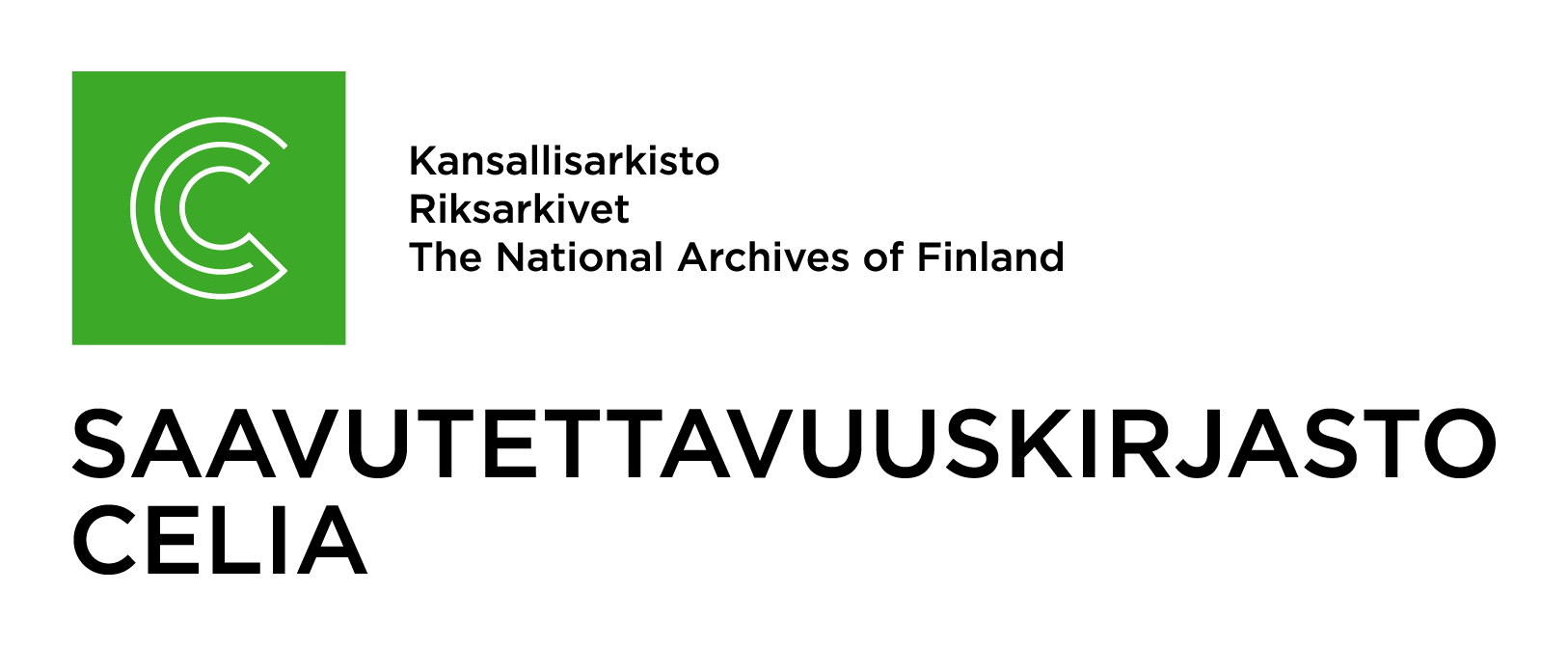 Saavutettavuuskirjasto Celia logo.
